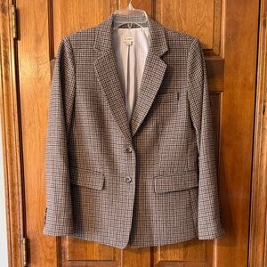 Daniel Cremieux Brown Houndstooth Blazer
